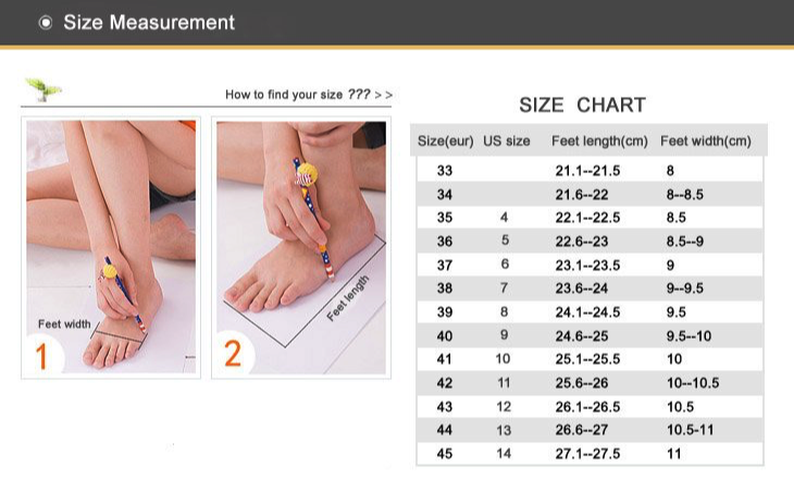 Hey Dude Size Chart